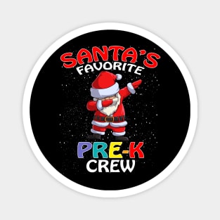 Santas Favorite Pre K Crew Teachers Christmas Matc Magnet